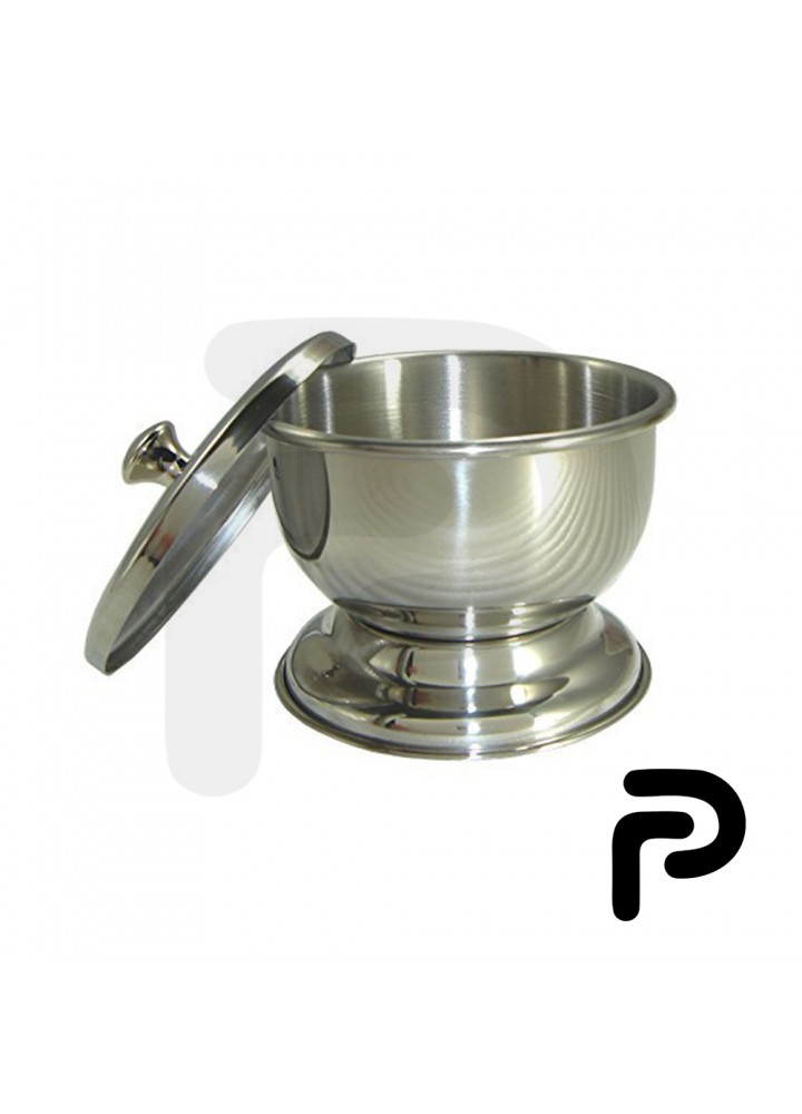 Stainless Steel Shaving Bowl with Lid
